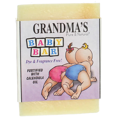Grandma's Pure & Natural Baby Bar Baby Bath Soap, 4 oz