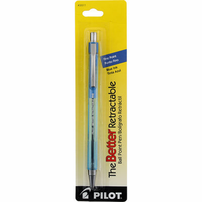 Pilot Better Retractable Ball Point Pen, Fine, Blue 30011
