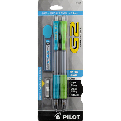 Pilot G2 Retractable Mechanical Pencil, 31774, 0.7 mm, #2HB, 2 Ct