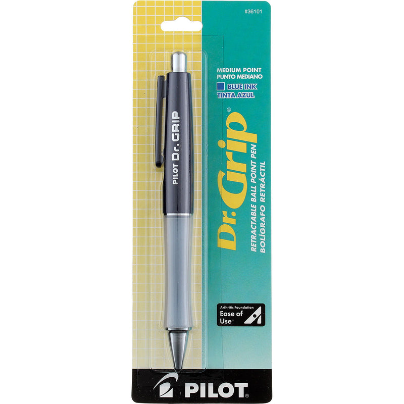 Pilot Dr. Grip Retractable Ball Point Pen, Medium, Navy 36101