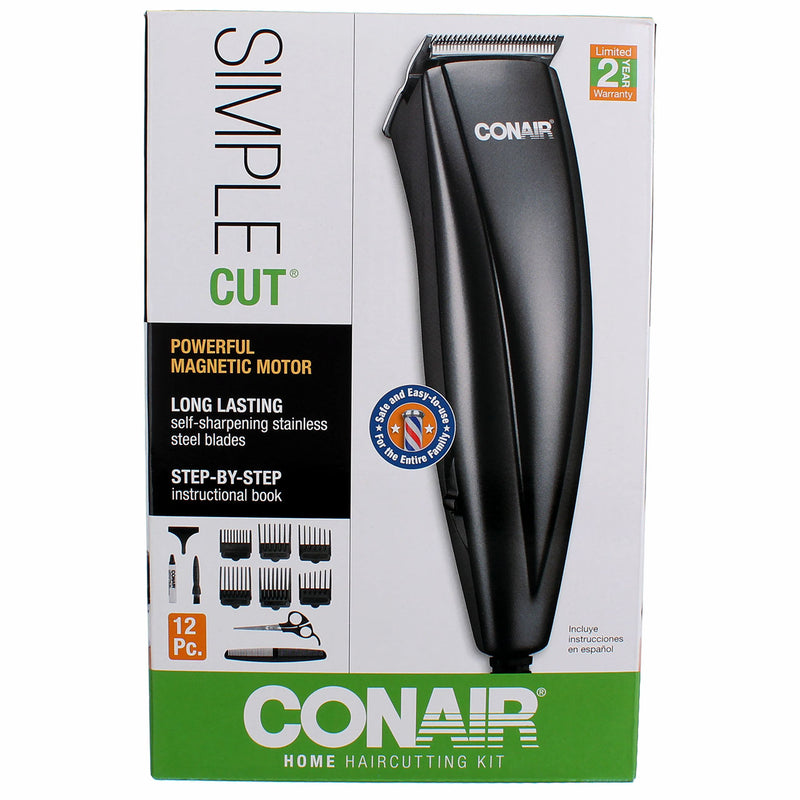 Conair Simple Cut Home Haircutting Kit, 12 Ct