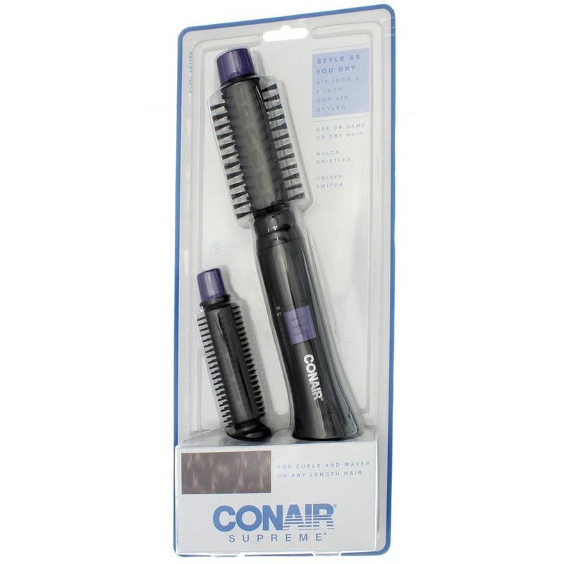 Conair Supreme 2-in-1 Hot Air Curling Combo, BM20RN, 1" and 0.75", 2 Ct