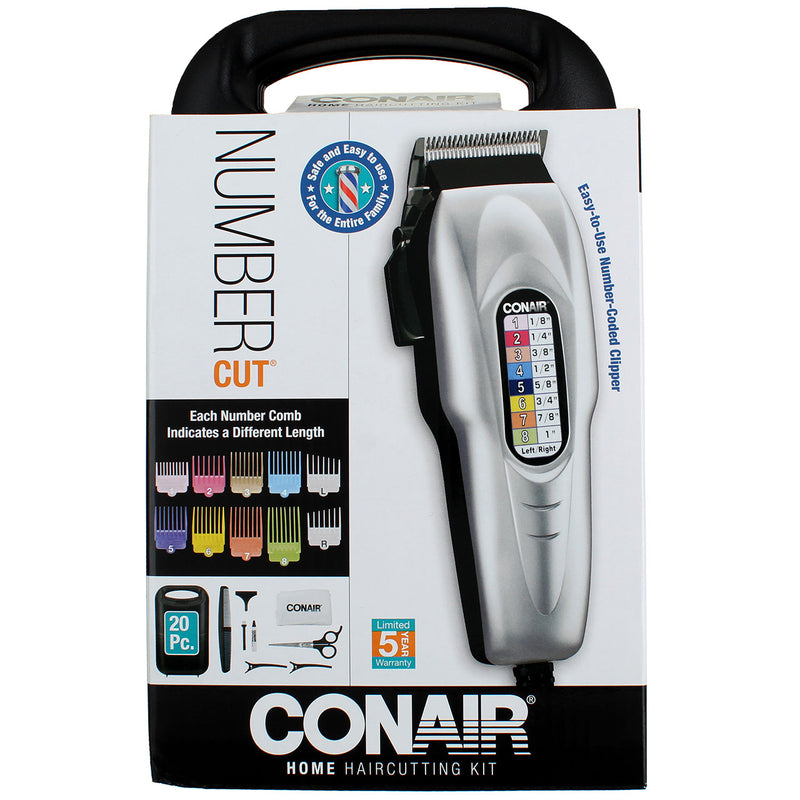 Conair Number Cut Home Haircutting Kit, 20 Ct