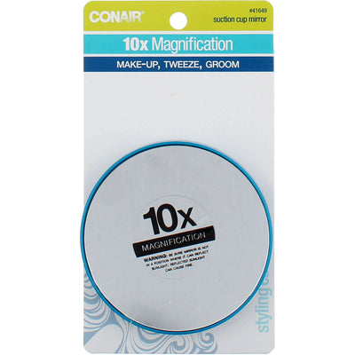 Conair Suction Cup Mirror, 10x Magnification