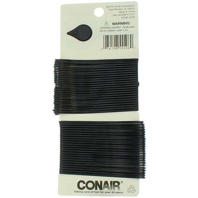 Conair Secure Hold Hair Pins, Black, 48 Ct