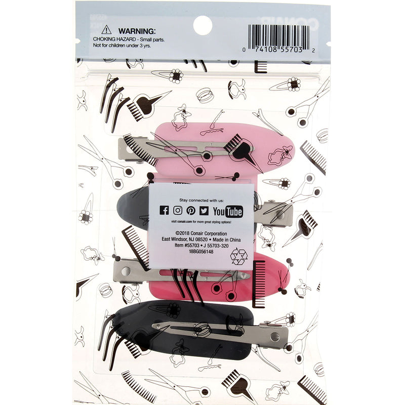 Conair Dent Free Hair Styling Clips, 4 Ct