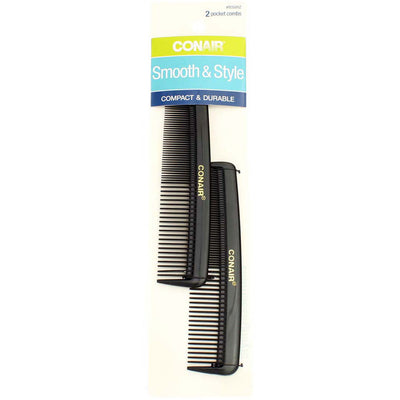 Conair Smooth & Style Hair Comb, 2 Ct