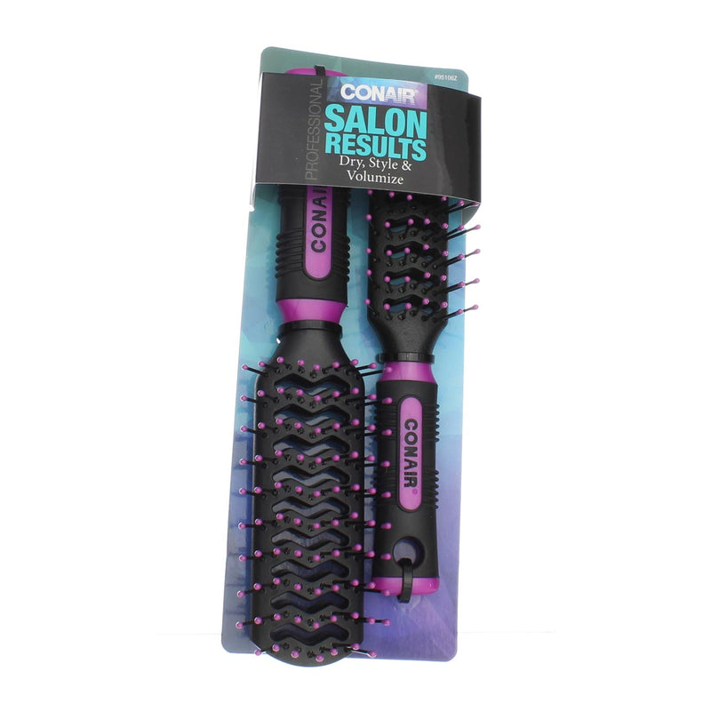 Conair Salon Results Prof Vent Hair Brush, 2 Ct