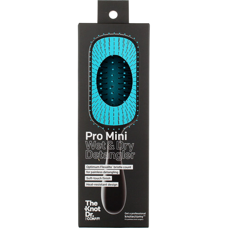 Conair The Knot Dr. Hair Detangler Pro Mini, Black 3 oz