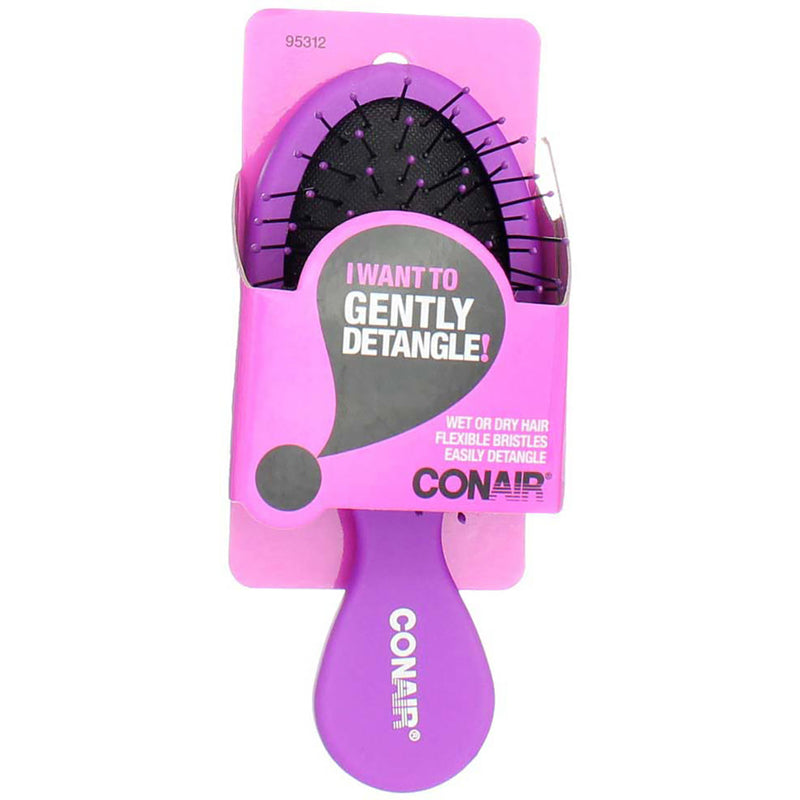 Conair I Want To Gently Detangle Paddle Hair Brush, Pink