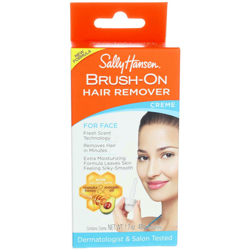 Sally Hansen Brush-On Face & Body Creme Hair Remover, 1.7 oz