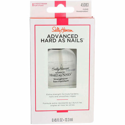 Sally Hansen Advanced Hard As Nails Nail Strengthener Liquid, Clear Transparent, 0.45 fl oz