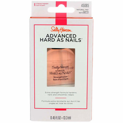 Sally Hansen Advanced Hard As Nails Nail Strengthener Liquid, Natural Tint, 0.45 fl oz