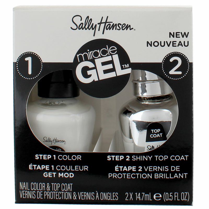Sally Hansen Miracle Gel Nail Polish Liquid, 2 Ct, Get Mod, 0.5 fl oz