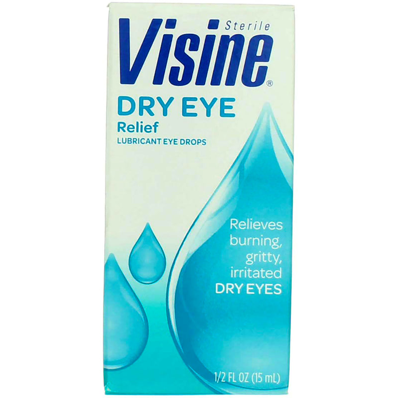 Visine Tears Dry Eye Relief Lubricant Eye Drops, 0.5 fl oz