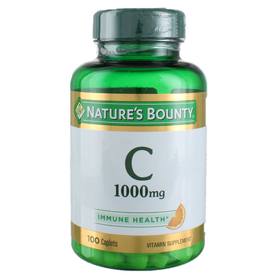 Nature's Bounty Immune Health Vitamin C Caplets, 1,000 mg, 100 Ct