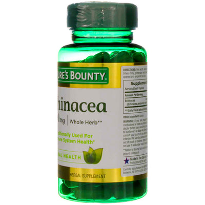 Nature's Bounty Herbal Health Echinacea Capsules, 400 mg, 100 Ct