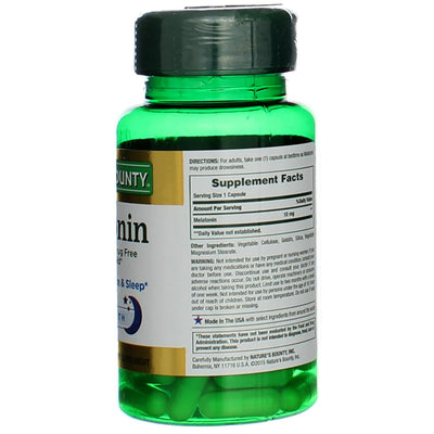 Nature's Bounty Sleep Health Melatonin Capsules, 10 mg, 60 Ct