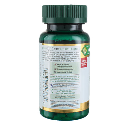 Nature's Bounty Mineral Supplement Iron Tablets, 65 mg, 100 Ct