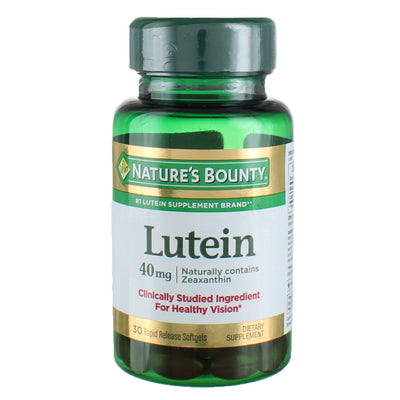 Nature's Bounty Dietary Lutein Softgels, 40 mg, 30 Ct