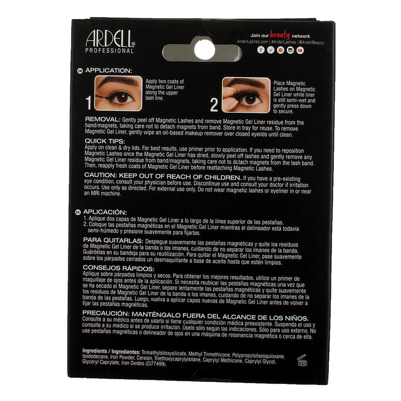 Ardell Professional Magnetic Liner And Lash, Wispies, Waterproof, 0.07 oz, 2 Ct