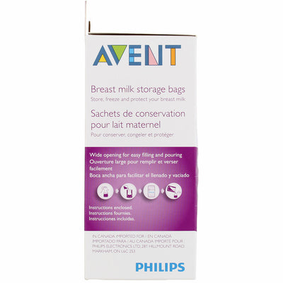 Phillips Avent Breastmilk Storage Bags, 6 oz, 50 Ct