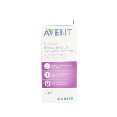 Phillips Avent Breastmilk Storage Bags, 6 oz, 50 Ct