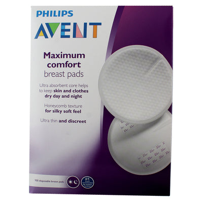Phillips Avent Maximum Comfort Breast Pads, 100 Ct