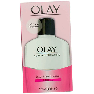 Olay Active Hydrating Beauty Moisturizing Fluid Lotion, 4 fl oz
