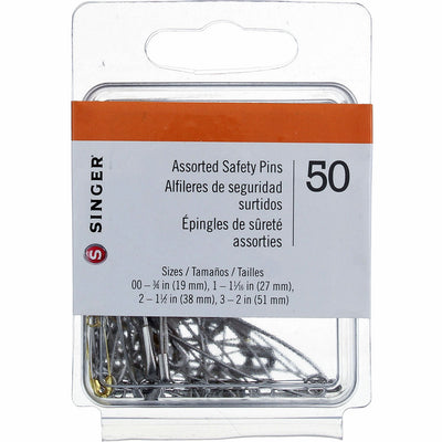 Singer Assorted Assorted Safety Pins, 50 Ct