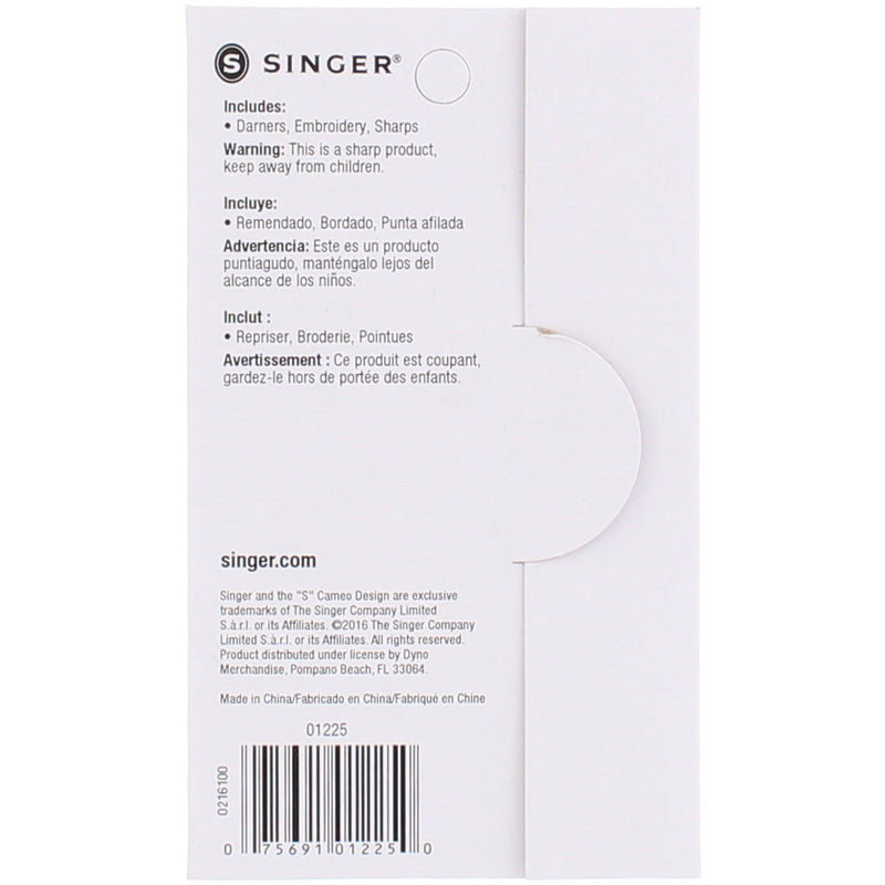 Singer Hand Needles, Assorted Sizes, 24 Ct