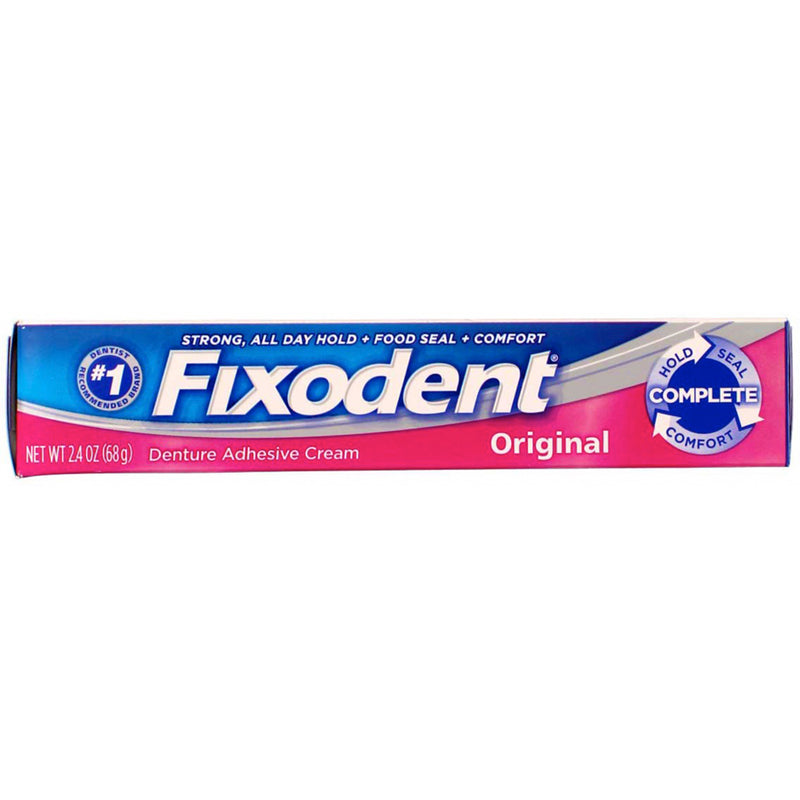 Fixodent Complete Denture Adhesive Cream, Original, 2.4 oz