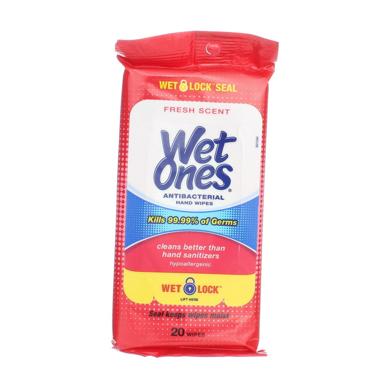 Wet Ones Antibacterial  Hand Wipes, Fresh Scent, 20 Ct