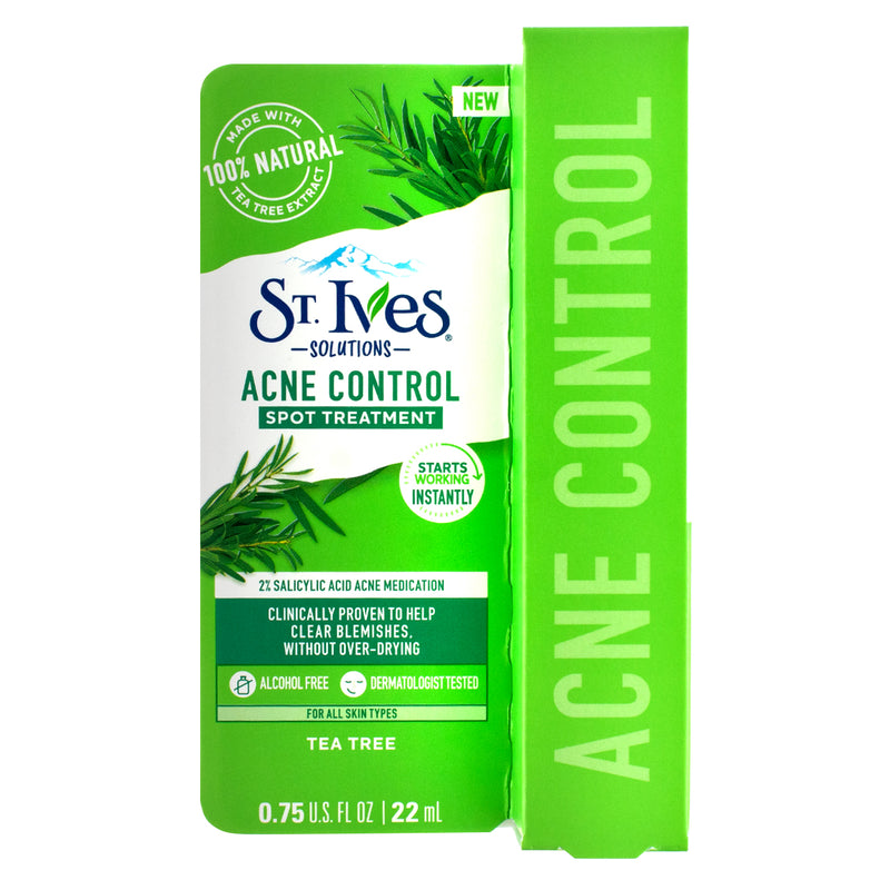 St Ives Solutions Acne Control Spot Treatment, Tea Tree, 0.75 oz