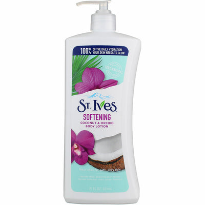 St. Ives Softening Hand & Body Lotion Moisturizer for Dry Skin Coconut & Orchid