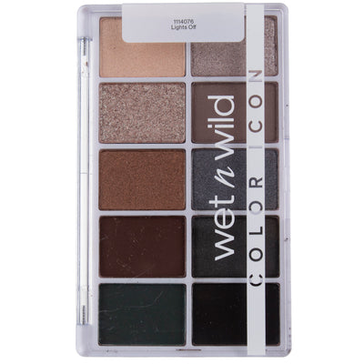 Wet n Wild Color Icon 10-Pan Eyeshadow Palette, Lights Off, 0.42 oz
