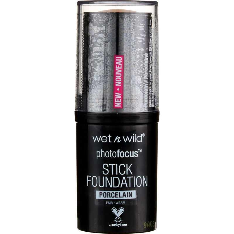 Wet n Wild PhotoFocus Stick Foundation, Porcelain 848A, 0.42 oz