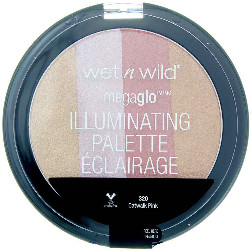 Wet n Wild MegaGlo Illuminating Palette, Catwalk Pink 320, 0.35 oz