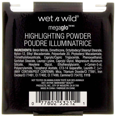 Wet n Wild MegaGlo Highlighting Powder, Highlighter Makeup, Shimmer Glow, Natural Pink Precious Petals
