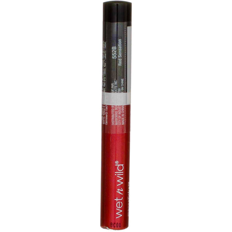 Wet n Wild MegaSlicks Lip Gloss, Red Sensation 552B, 0.19 oz