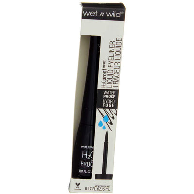 Wet n Wild H2OProof Liquid Eyeliner, Black 879, Waterproof, 0.17 fl oz