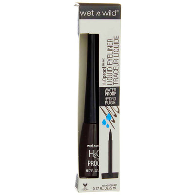 Wet n Wild H2OProof Liquid Eyeliner, Dark Brown 880, Waterproof, 0.17 fl oz