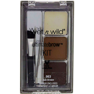 Wet n Wild Ultimate Brow Kit, Ash Brown 963, 0.09 oz