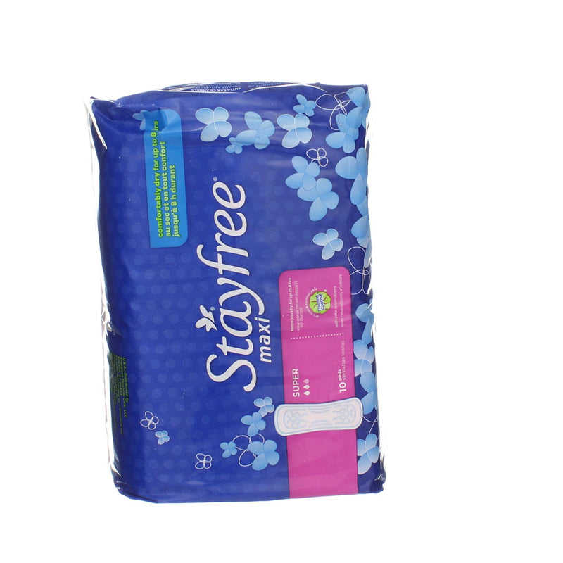 Stayfree Maxi Super Tampons, 10 Ct