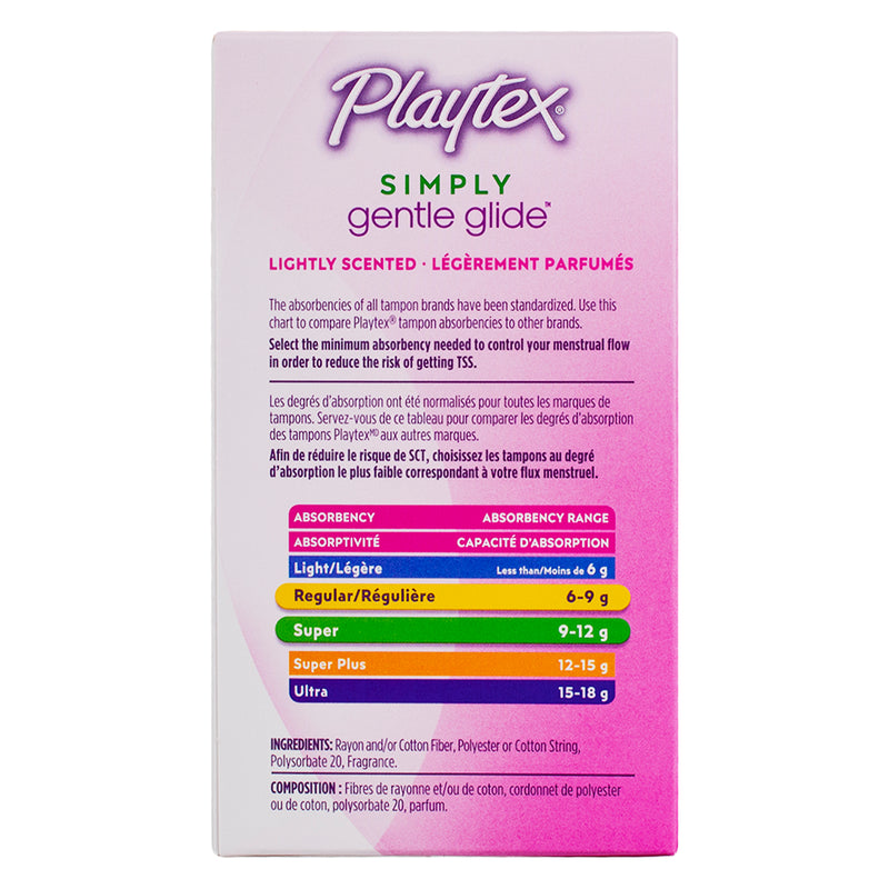 Playtex Gentle Glide Tampons, Multi-Pack, Fresh Scent, 36 Ct