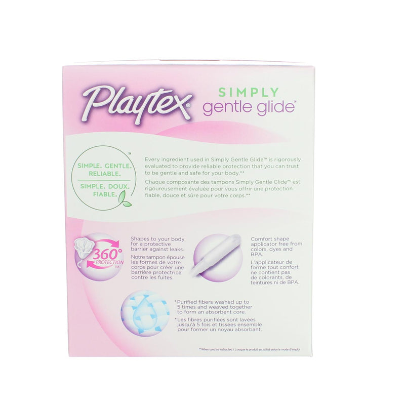 Playtex Gentle Glide Tampons, Regular, Unscented, 20 Ct