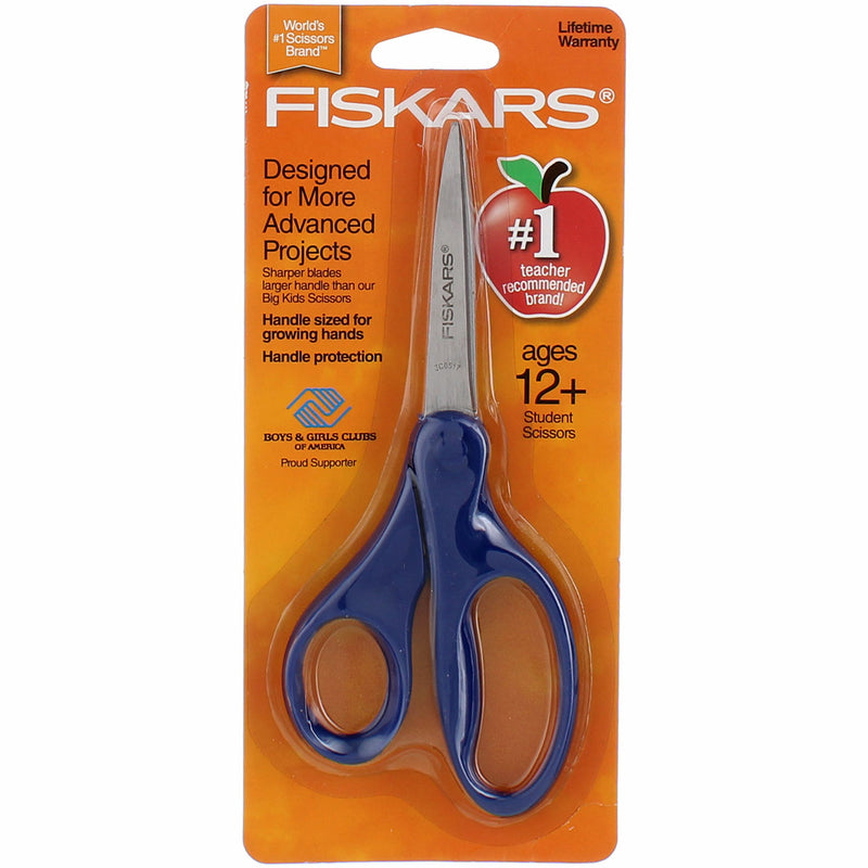 Fiskars Student Scissors, 7 inch, Pointed Tip