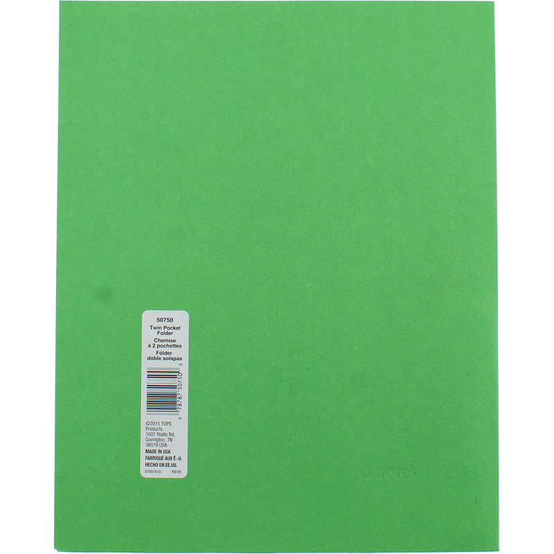Oxford School Grade Twin Folder, Assorted Colors, Letter Size, Twin Pocket