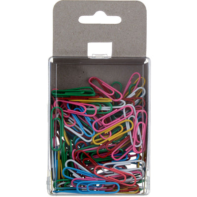HQ Advance Assorted Colors Paper Clips, Standard, Assorted Colors, 150 Ct