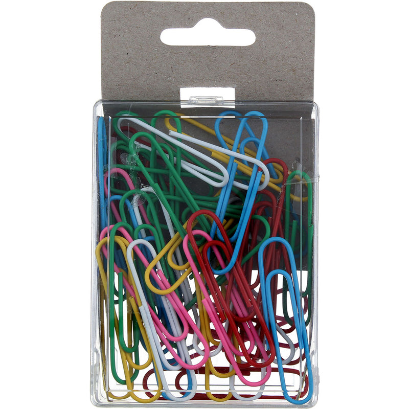 HQ Advance Giant Paper Clips, Giant, Assorted Colors, 45 Ct